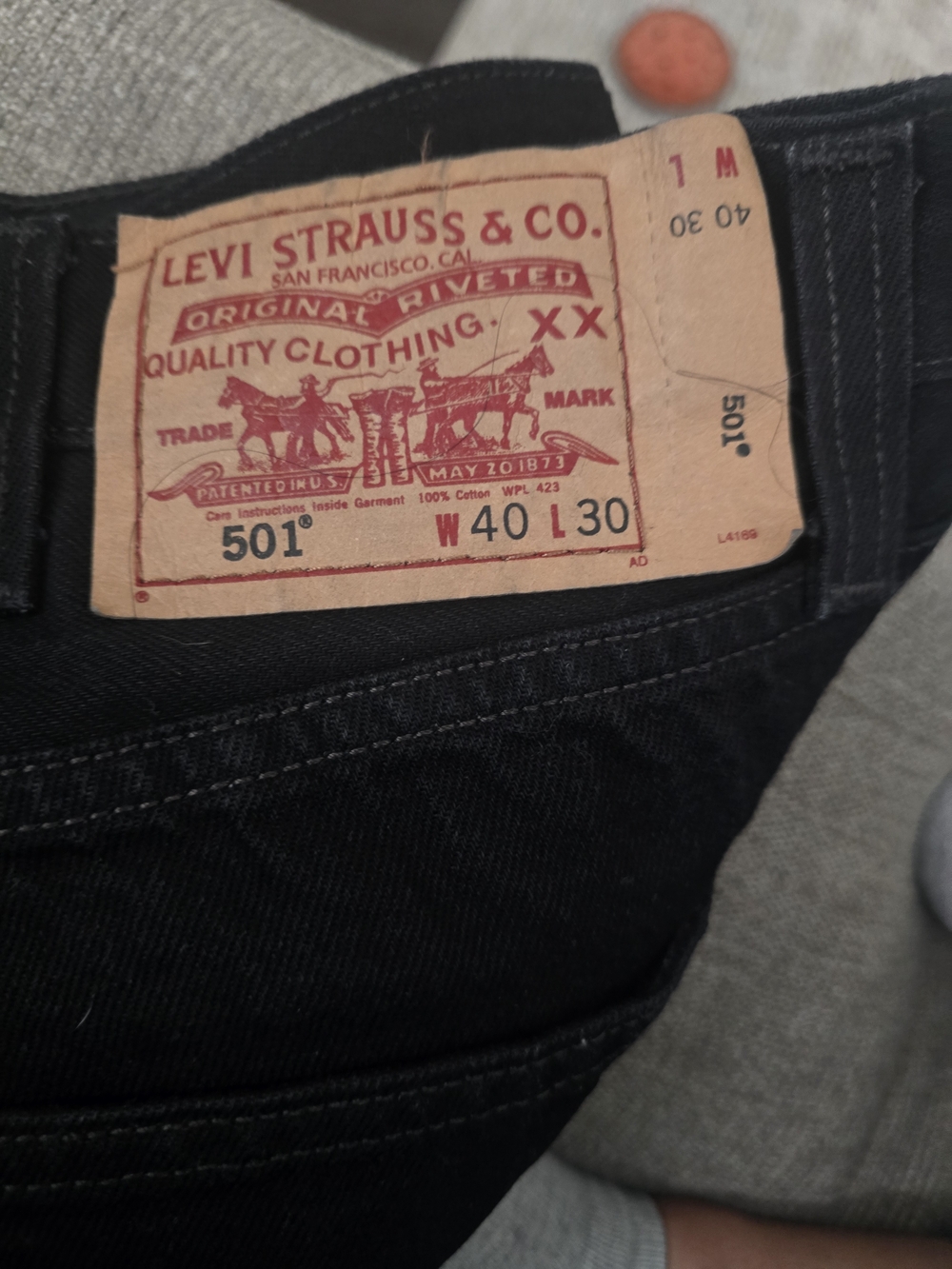 Levi's 501® Men's Black Jeans - W40 L30